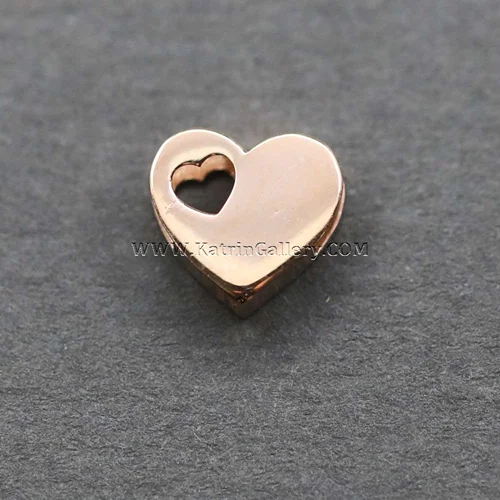 آویز طلا طرح قلب کد 100052