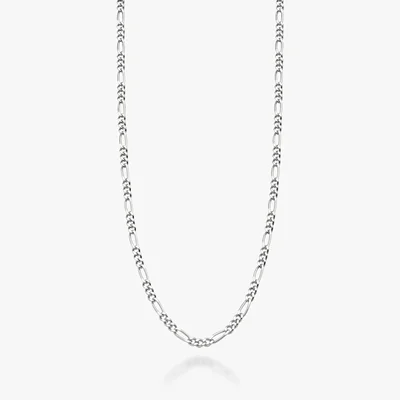 گردنبند زنجیر نقره 925 استرلینگ زنانه، طرح فیگارو، ضخامت 2.3 میلی‌متر، برند میابلا ساخت ایتالیا