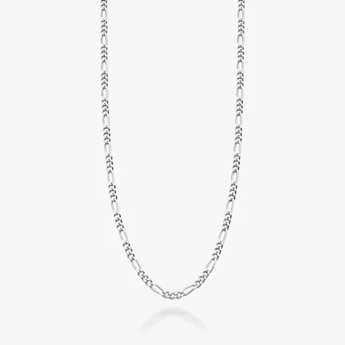 گردنبند زنجیر نقره 925 استرلینگ زنانه، طرح فیگارو، ضخامت 2.3 میلی‌متر، برند میابلا ساخت ایتالیا